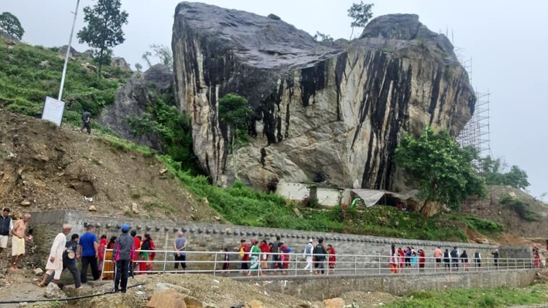 पर्वतको महाशिला परिसरमा १०८ धारा निर्माण
